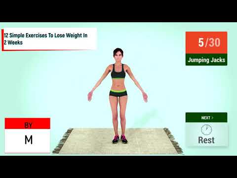 12 Simple Exercises To Lose Weight In 2 Weeks/12 მარტივი ვარჯიში წონის დაკლებისთვის 2 კვირაში